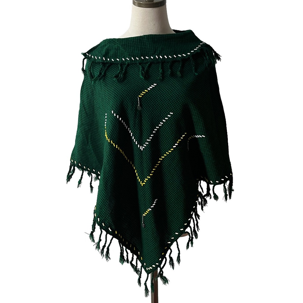 Beaded African Poncho